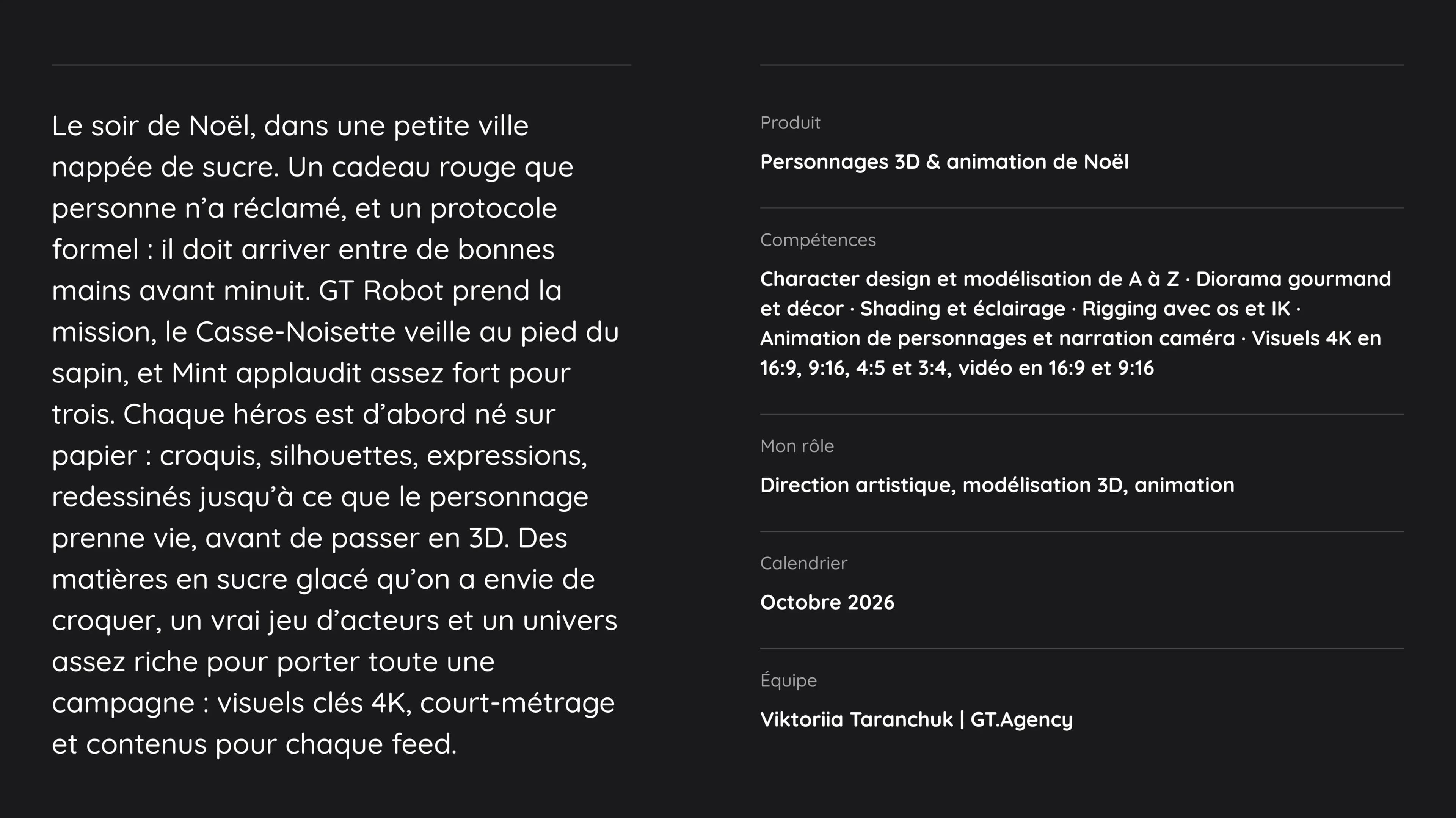 Gift Protocol : informations sur le projet — client, rôle, calendrier et outils