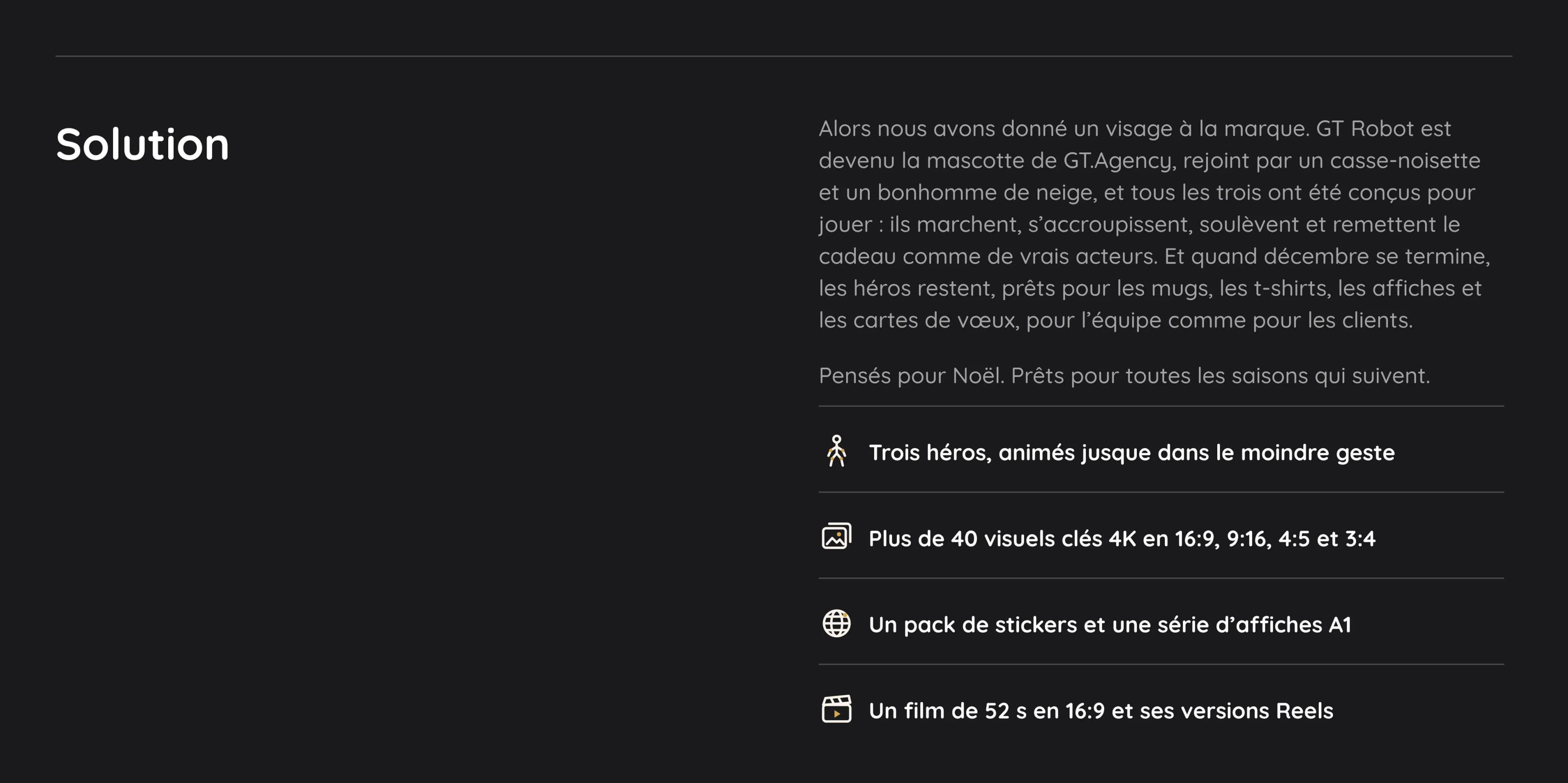 Solution : concept et approche des personnages 3D de l’histoire de Noël Gift Protocol