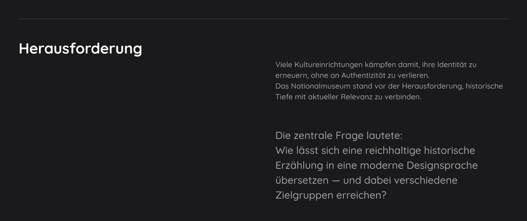 Nationalmuseum – Problem